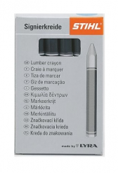 Märkekriit must märjale ja kuivale puule, 12 tk/pk, STIHL